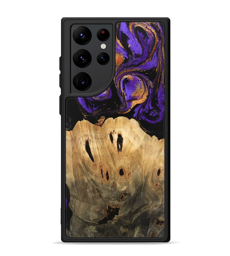 Galaxy S22 Ultra Wood Phone Case - Kesha (Purple, 746086)