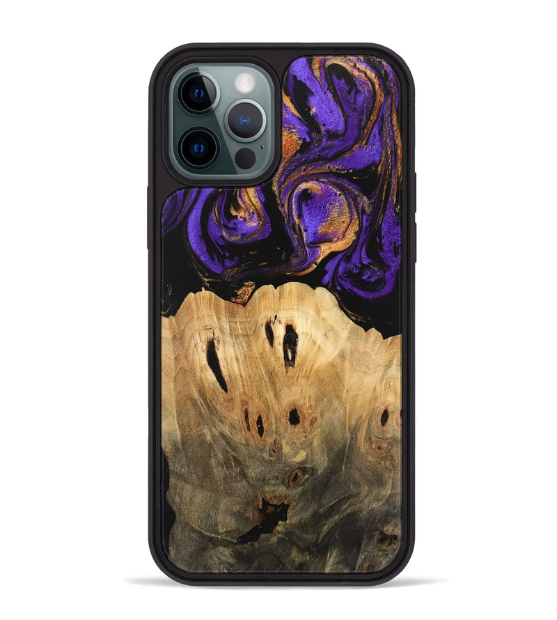 iPhone 12 Pro Max Wood Phone Case - Kesha (Purple, 746086)