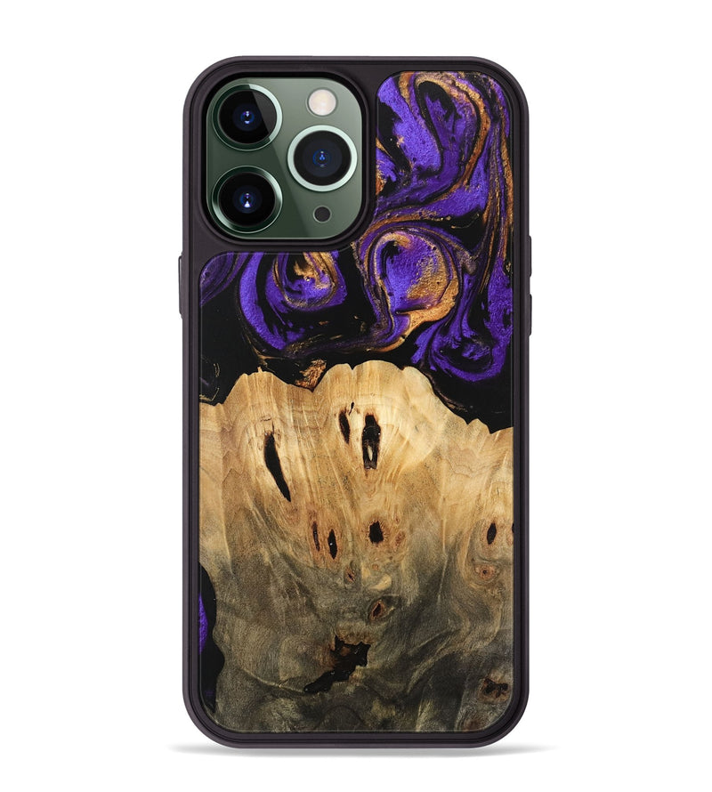 iPhone 13 Pro Max Wood Phone Case - Kesha (Purple, 746086)