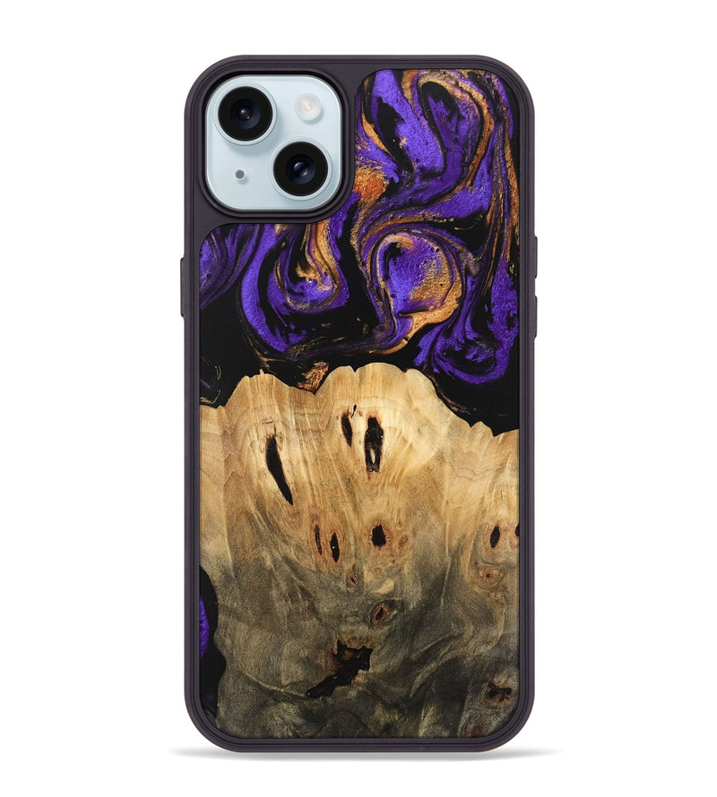 iPhone 15 Plus Wood Phone Case - Kesha (Purple, 746086)