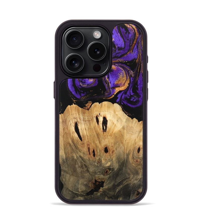 iPhone 15 Pro Wood Phone Case - Kesha (Purple, 746086)