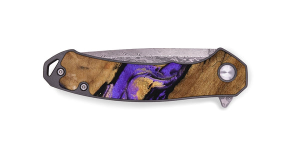 EDC Wood Pocket Knife - Irene (Purple, 746087)