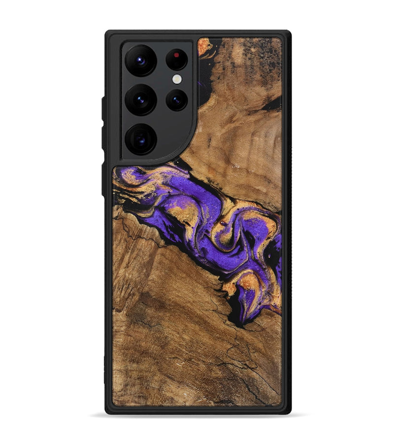 Galaxy S22 Ultra Wood Phone Case - Irene (Purple, 746087)