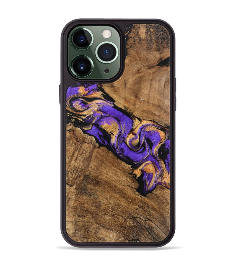 iPhone 13 Pro Max Wood Phone Case - Irene (Purple, 746087)