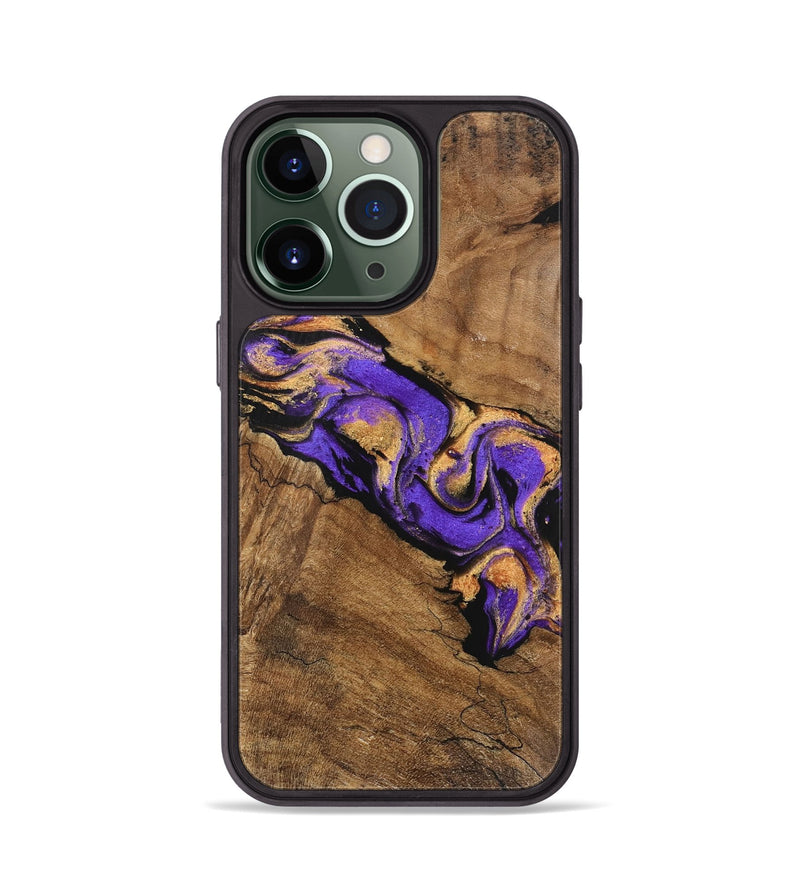 iPhone 13 Pro Wood Phone Case - Irene (Purple, 746087)