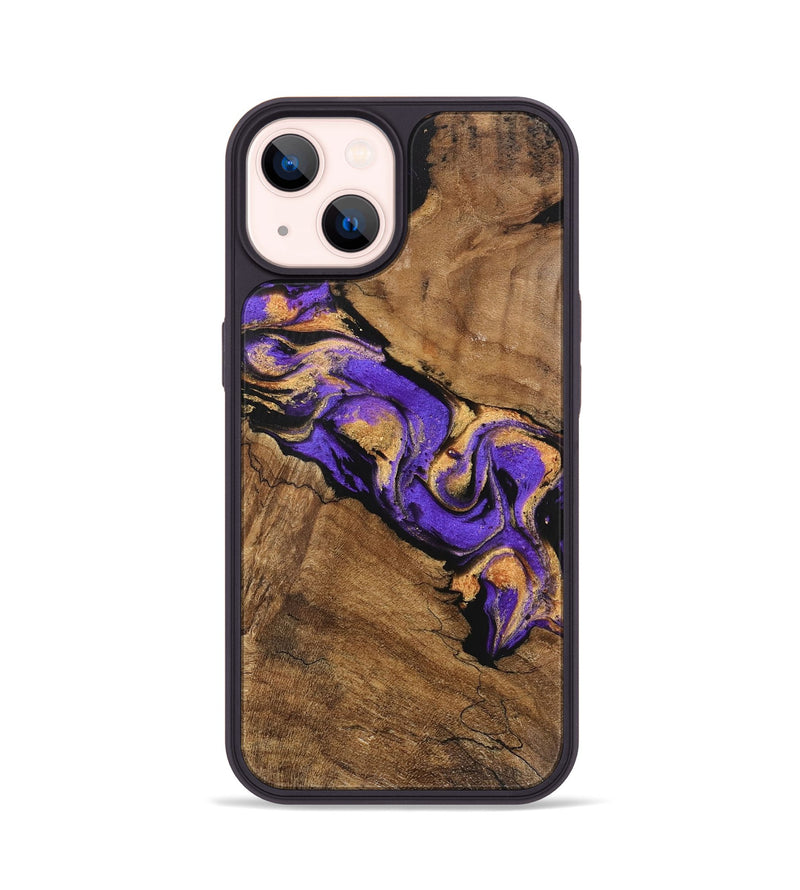 iPhone 14 Wood Phone Case - Irene (Purple, 746087)