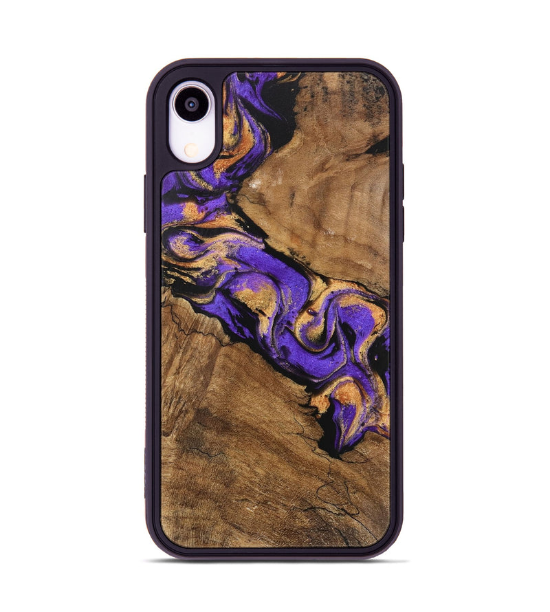 iPhone Xr Wood Phone Case - Irene (Purple, 746087)