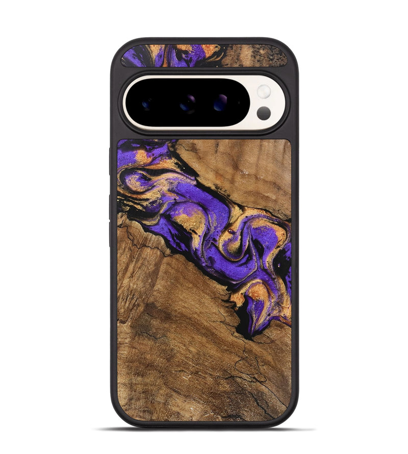 Pixel 9 Wood Phone Case - Irene (Purple, 746087)