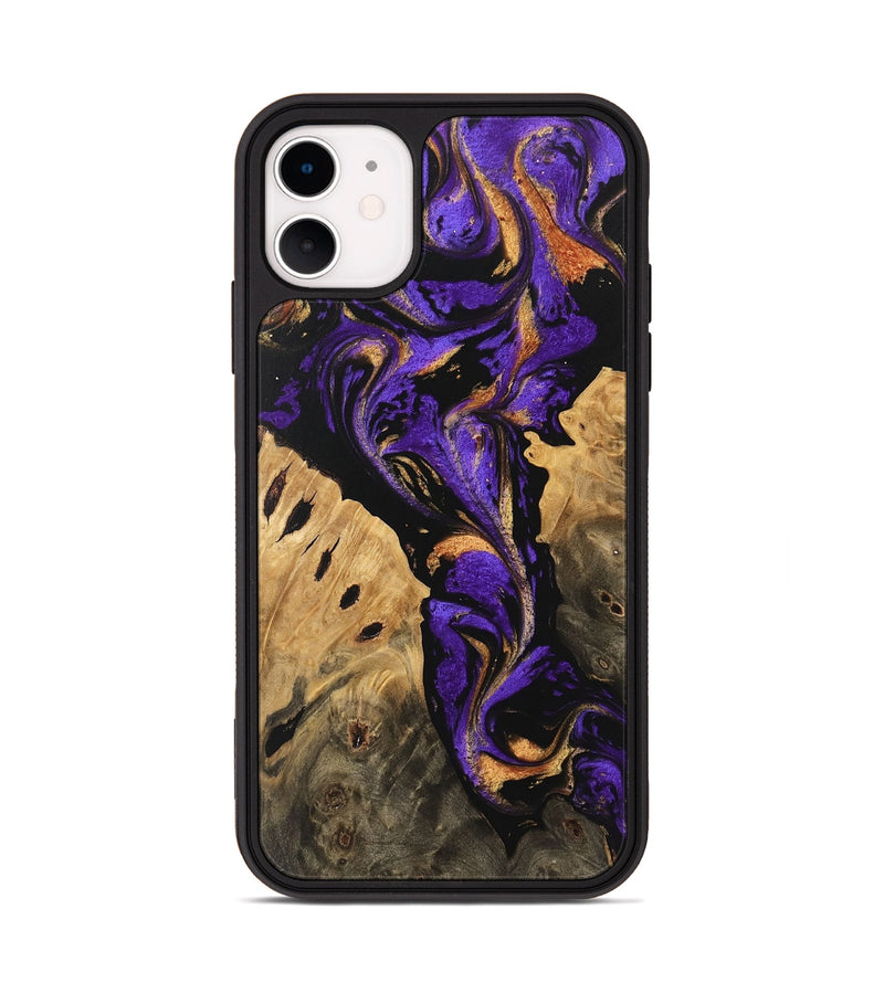 iPhone 11 Wood Phone Case - Jazlene (Purple, 746088)