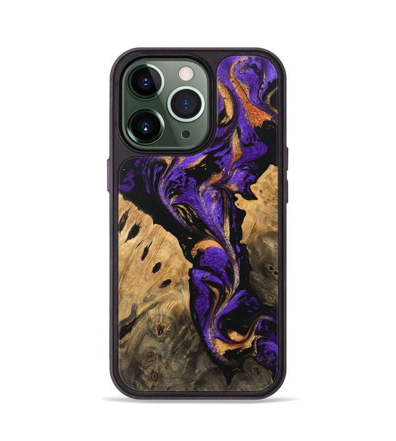 iPhone 13 Pro Wood Phone Case - Jazlene (Purple, 746088)