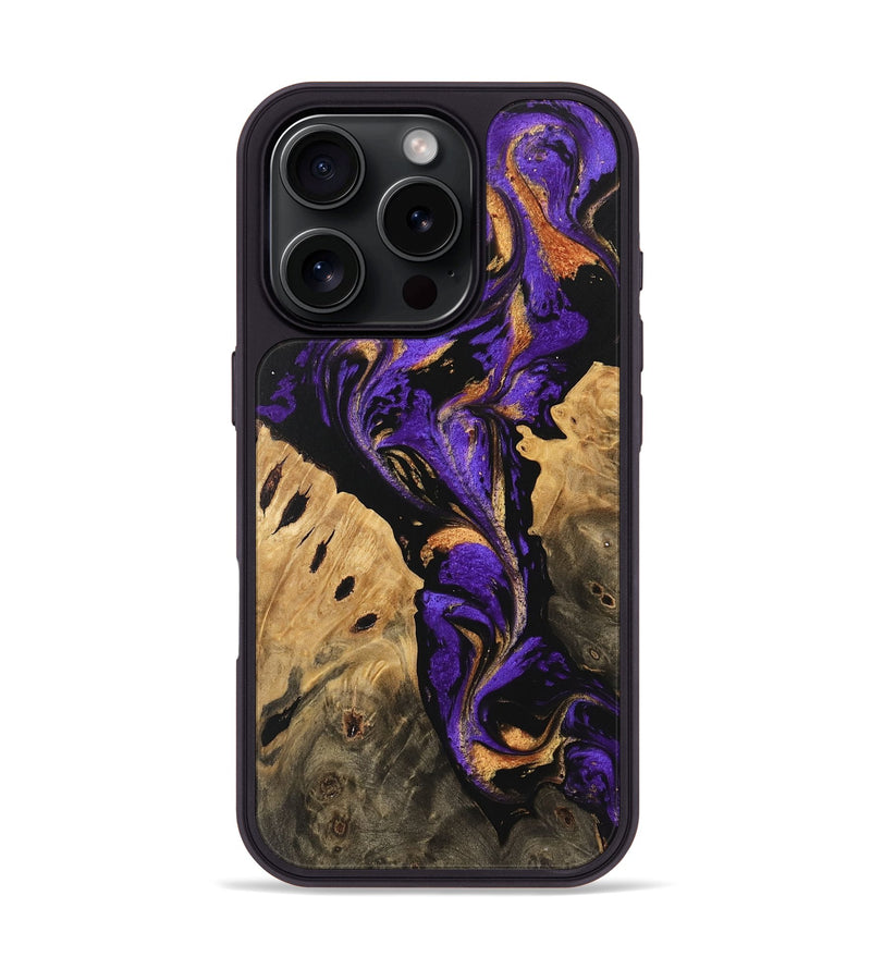 iPhone 16 Pro Wood Phone Case - Jazlene (Purple, 746088)