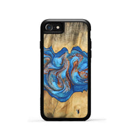 iPhone SE Wood Phone Case - Barry (Teal & Gold, 746094)