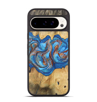 Pixel 9 Pro Wood Phone Case - Barry (Teal & Gold, 746094)