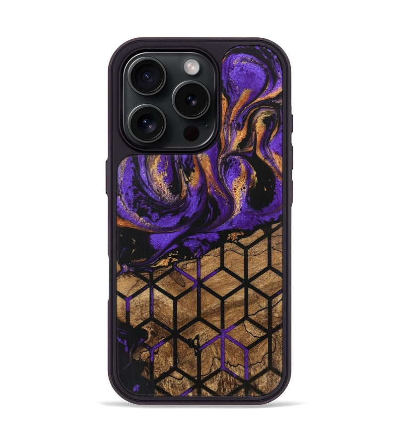 iPhone 16 Pro Wood Phone Case - Teddy (Pattern, 746095)