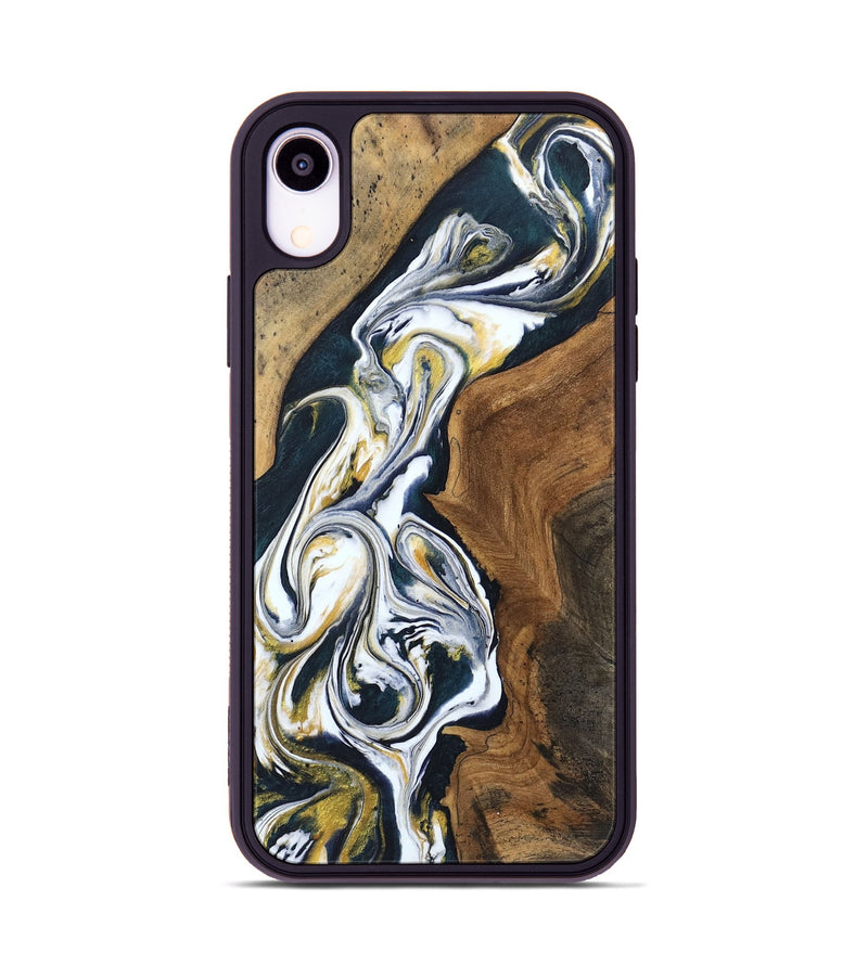 iPhone Xr Wood Phone Case - Lona (Black & White, 746096)