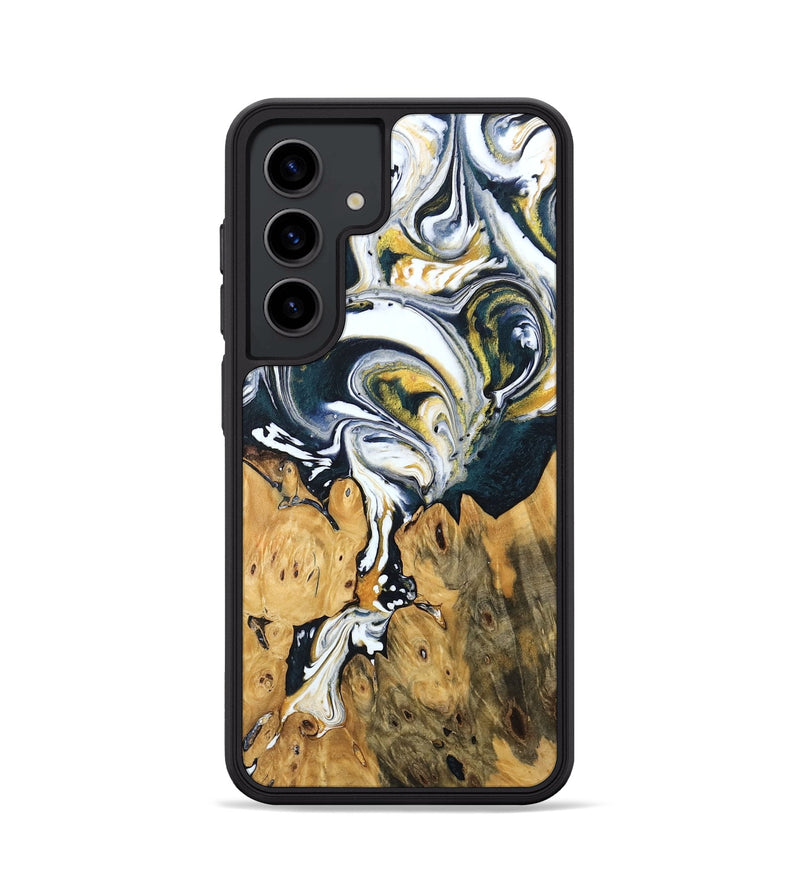 Galaxy S24 Wood Phone Case - Otis (Teal & Gold, 746097)