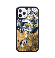 iPhone 11 Pro Wood Phone Case - Otis (Teal & Gold, 746097)