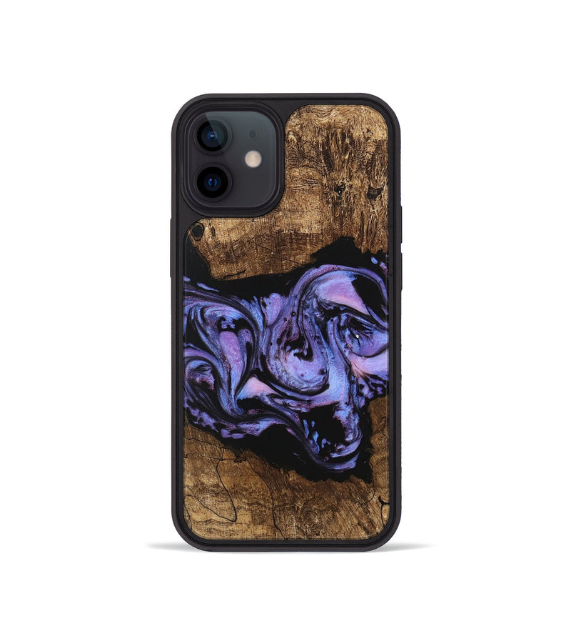 iPhone 12 mini Wood Phone Case - Ford (Purple, 746098)