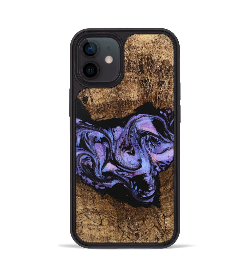 iPhone 12 Wood Phone Case - Ford (Purple, 746098)