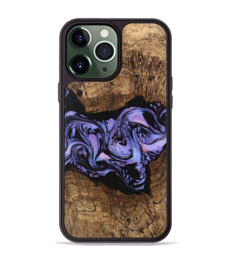 iPhone 13 Pro Max Wood Phone Case - Ford (Purple, 746098)