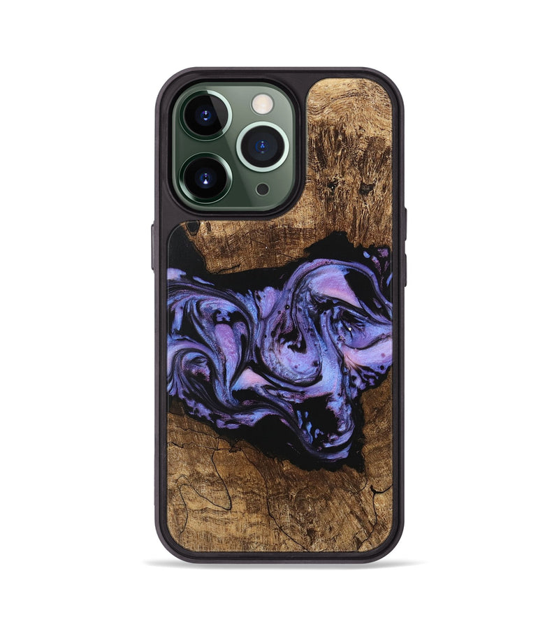 iPhone 13 Pro Wood Phone Case - Ford (Purple, 746098)