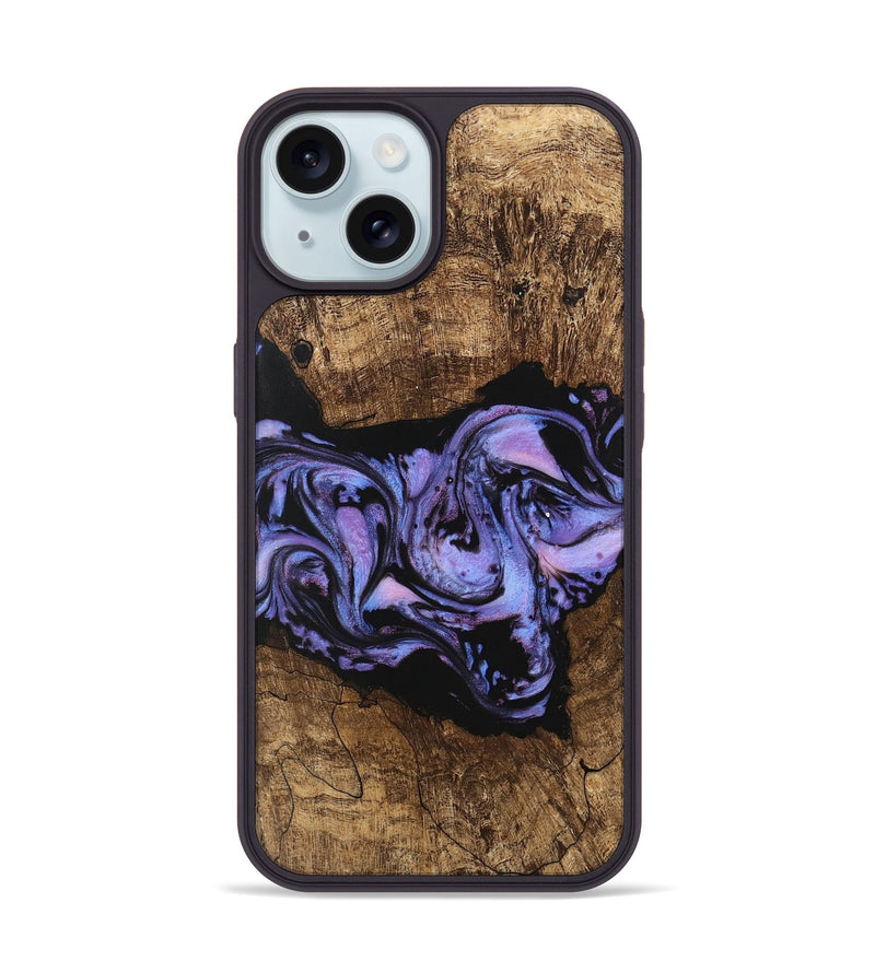 iPhone 15 Wood Phone Case - Ford (Purple, 746098)