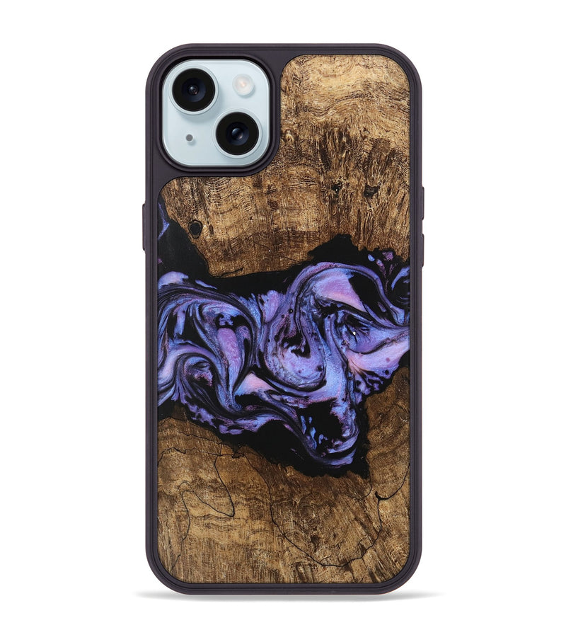 iPhone 15 Plus Wood Phone Case - Ford (Purple, 746098)