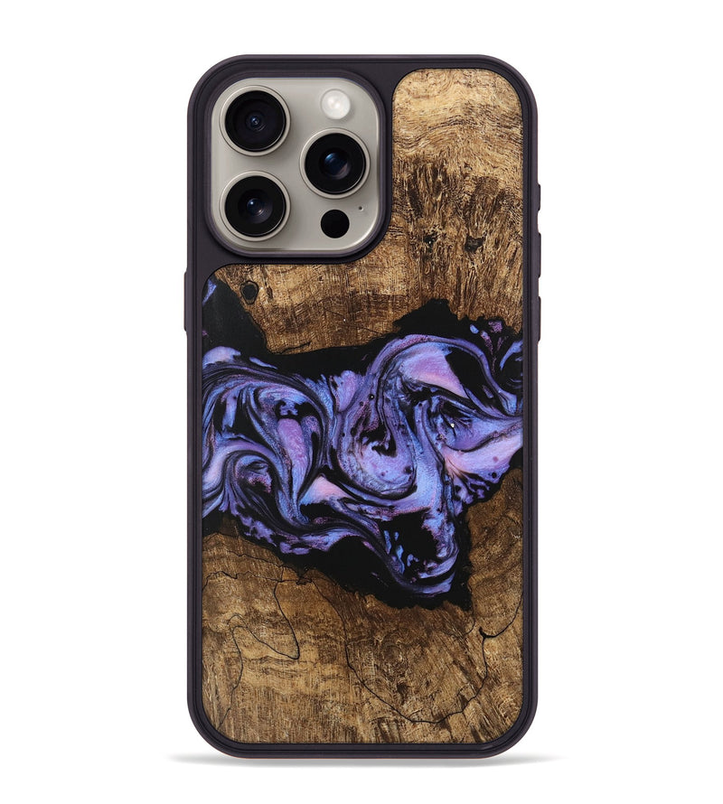 iPhone 15 Pro Max Wood Phone Case - Ford (Purple, 746098)