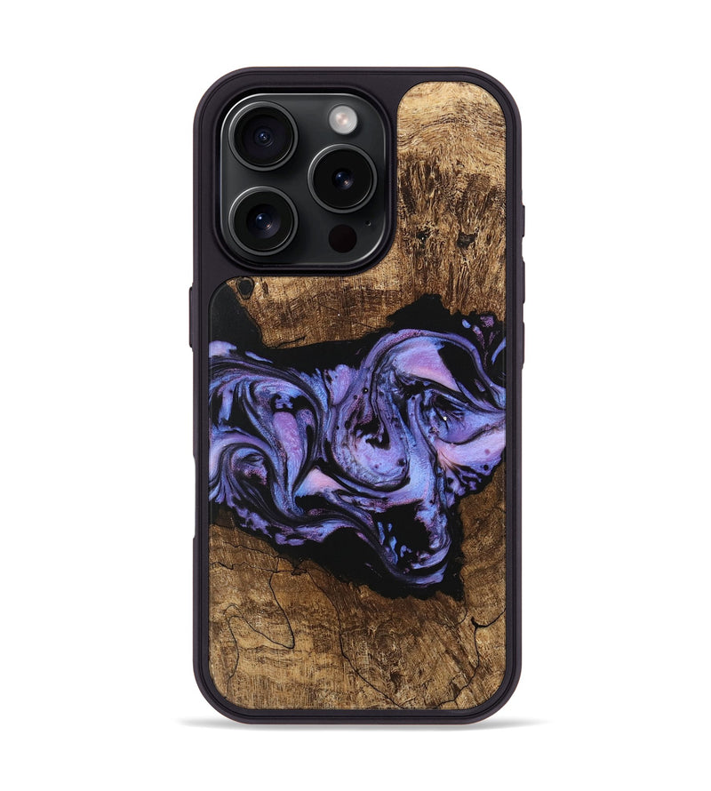 iPhone 16 Pro Wood Phone Case - Ford (Purple, 746098)