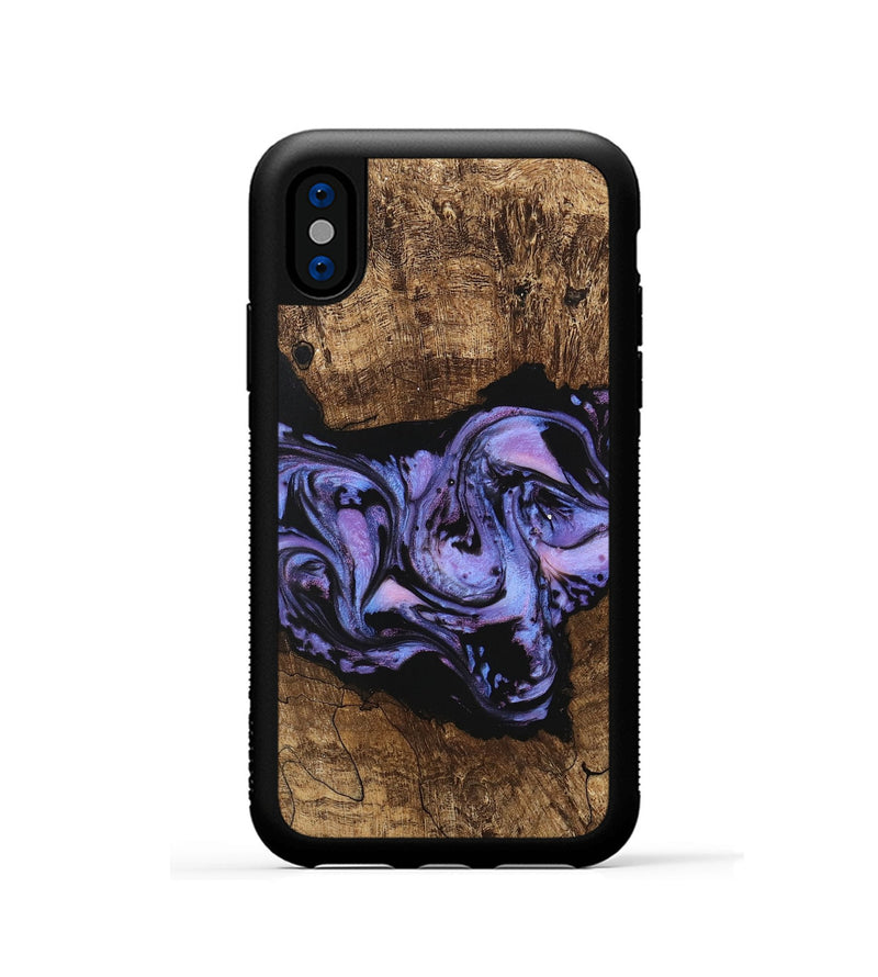 iPhone Xs Wood Phone Case - Ford (Purple, 746098)