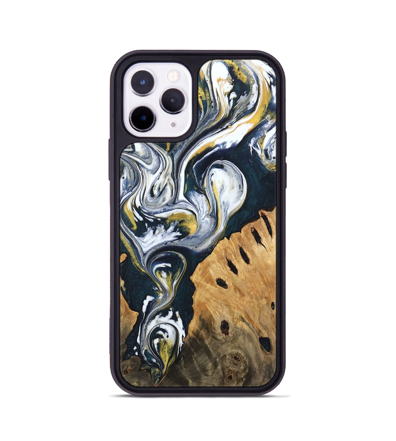 iPhone 11 Pro Wood Phone Case - Ethyl (Black & White, 746099)