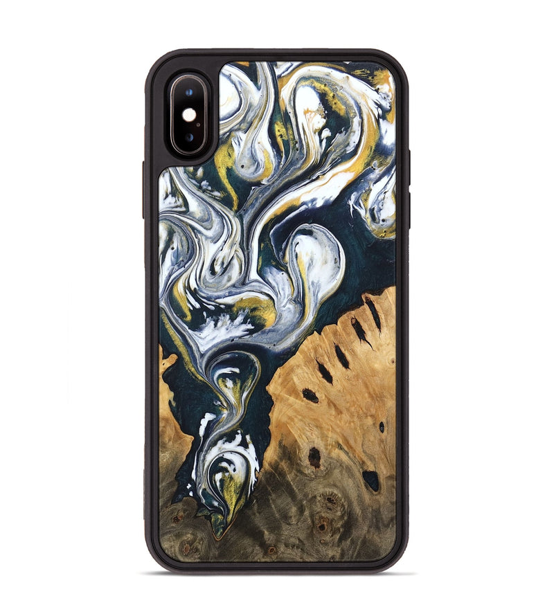 iPhone Xs Max Wood Phone Case - Ethyl (Black & White, 746099)