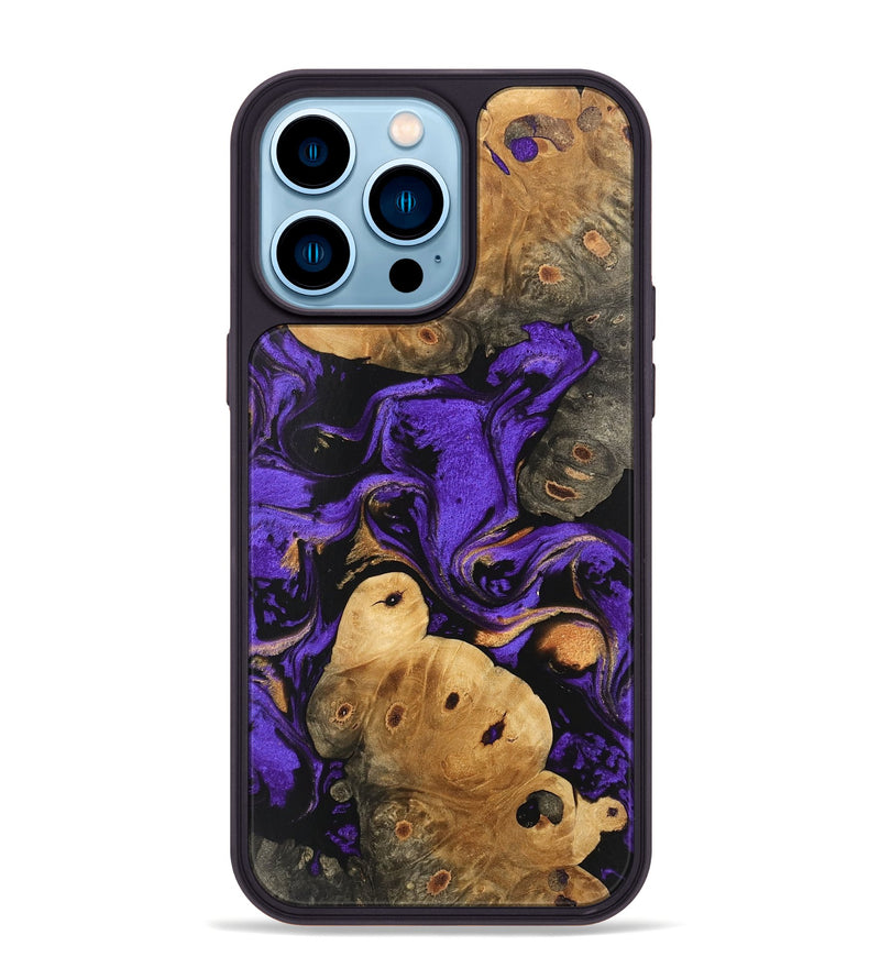 iPhone 14 Pro Max Wood Phone Case - Crue (Purple, 746102)