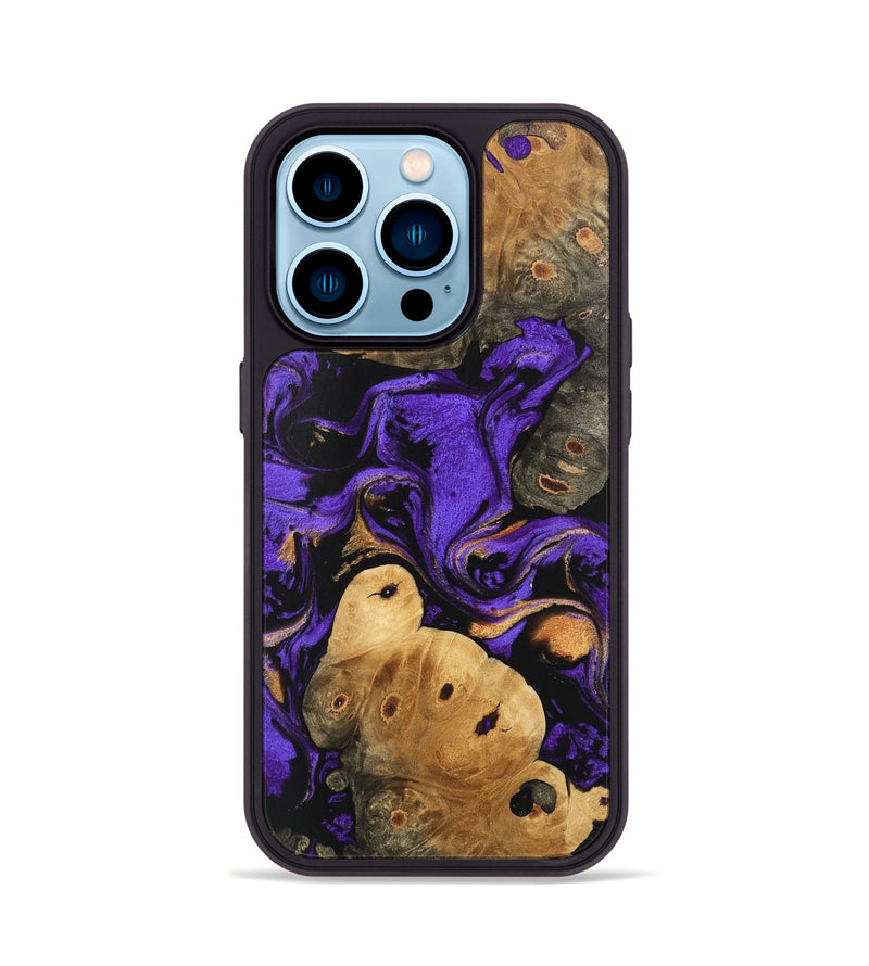 iPhone 14 Pro Wood Phone Case - Crue (Purple, 746102)