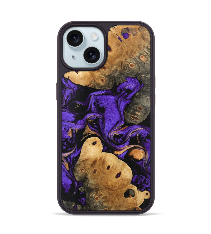 iPhone 15 Wood Phone Case - Crue (Purple, 746102)