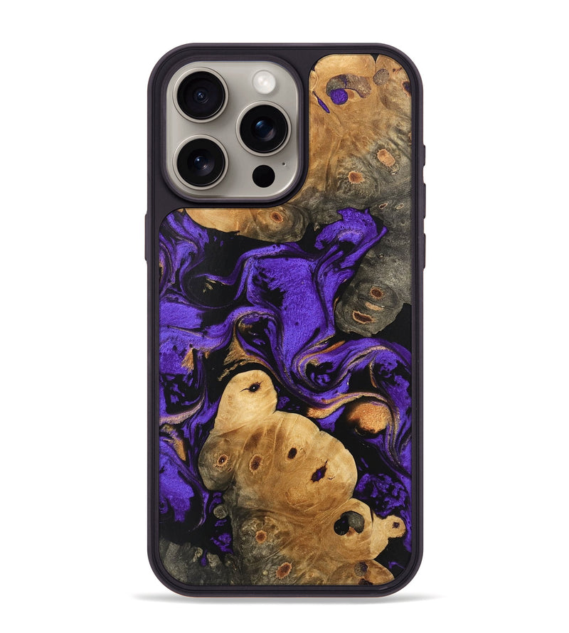 iPhone 15 Pro Max Wood Phone Case - Crue (Purple, 746102)