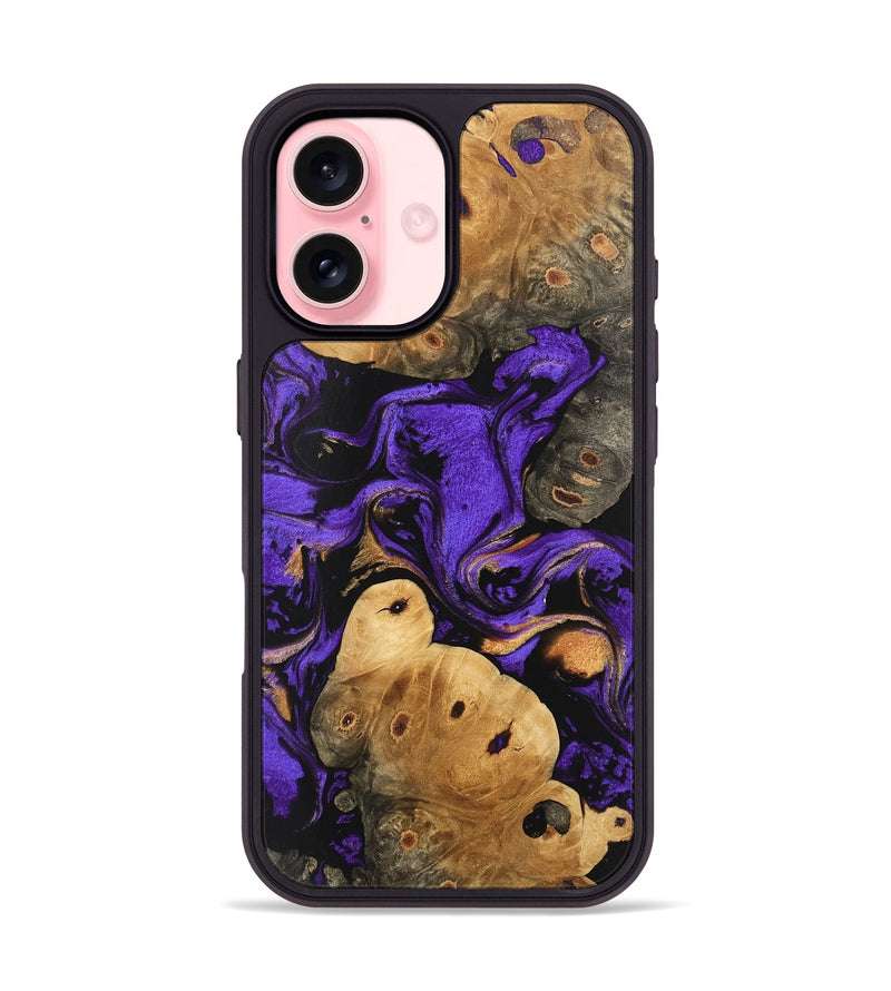 iPhone 16 Wood Phone Case - Crue (Purple, 746102)