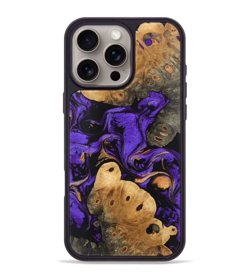 iPhone 16 Pro Max Wood Phone Case - Crue (Purple, 746102)