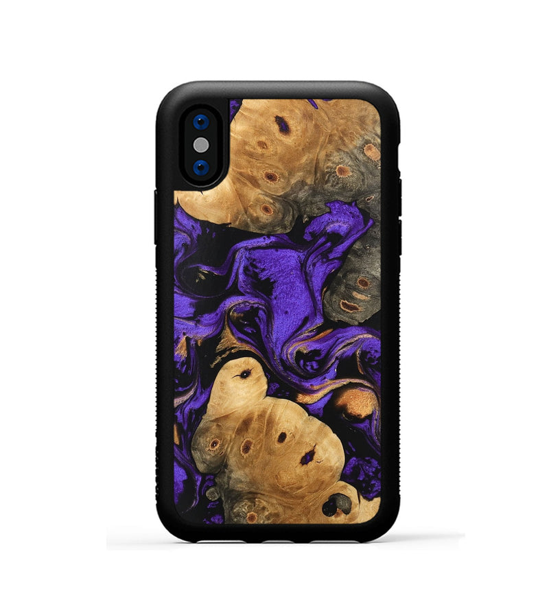 iPhone Xs Wood Phone Case - Crue (Purple, 746102)