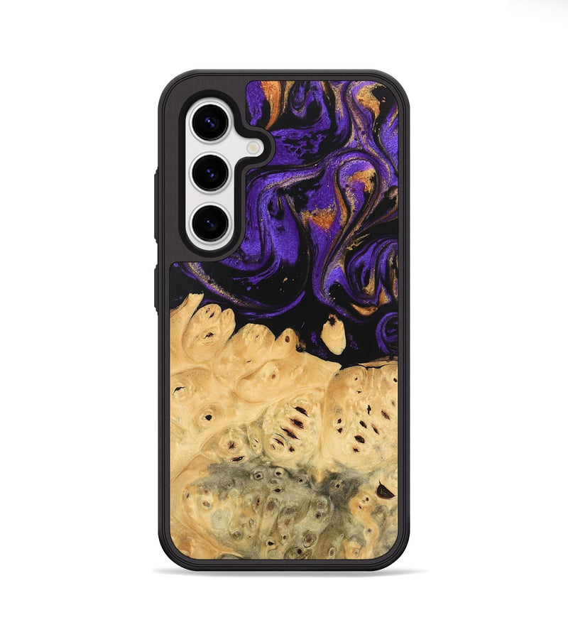 Galaxy S25 Wood Phone Case - Marjory (Purple, 746103)