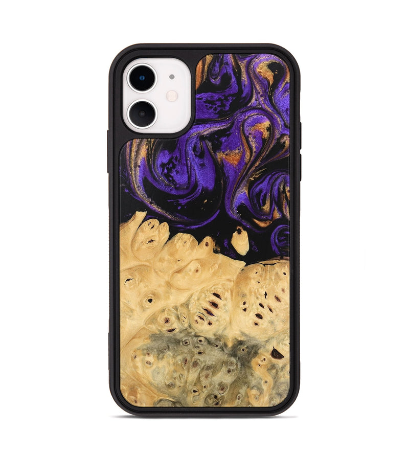 iPhone 11 Wood Phone Case - Marjory (Purple, 746103)