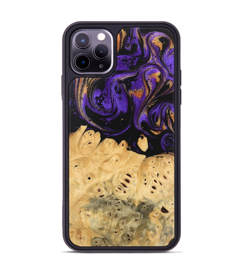 iPhone 11 Pro Max Wood Phone Case - Marjory (Purple, 746103)