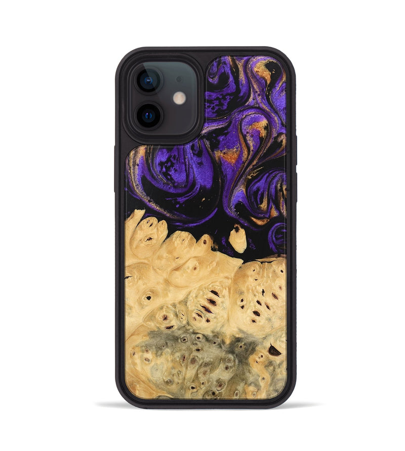 iPhone 12 Wood Phone Case - Marjory (Purple, 746103)