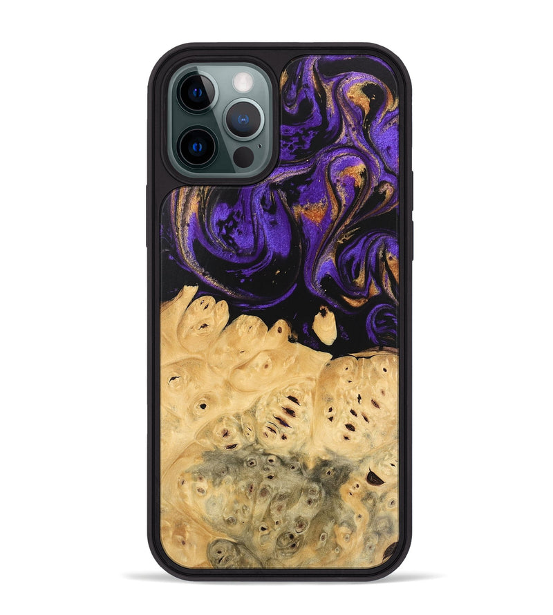 iPhone 12 Pro Max Wood Phone Case - Marjory (Purple, 746103)