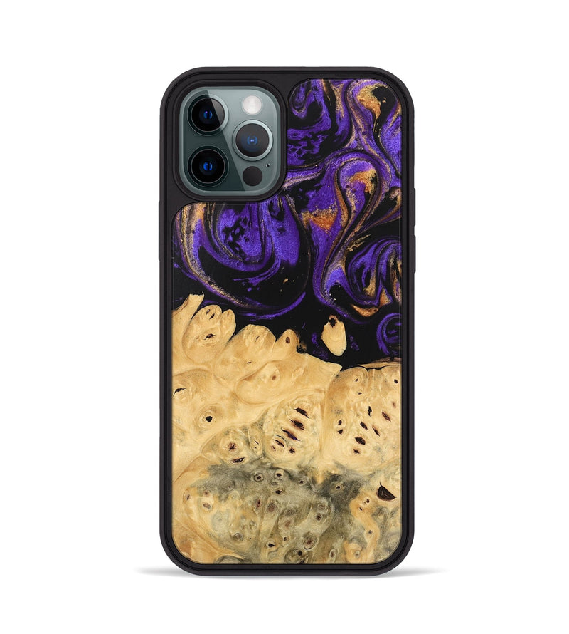 iPhone 12 Pro Wood Phone Case - Marjory (Purple, 746103)