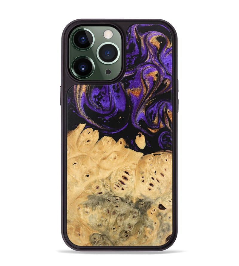 iPhone 13 Pro Max Wood Phone Case - Marjory (Purple, 746103)