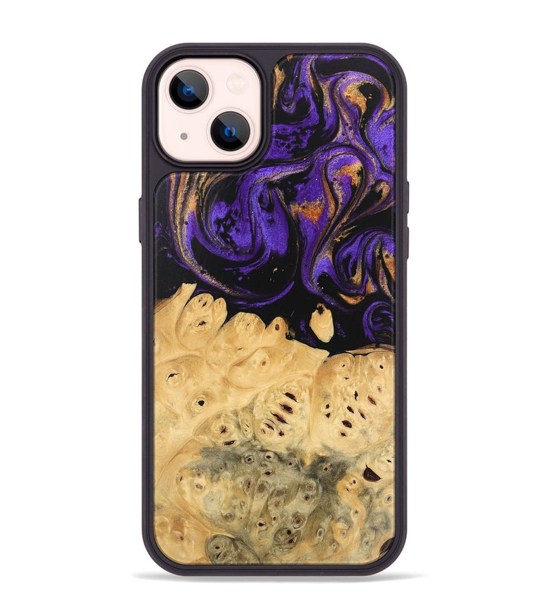 iPhone 14 Plus Wood Phone Case - Marjory (Purple, 746103)