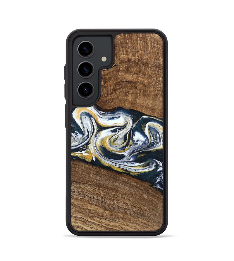 Galaxy S24 Wood Phone Case - Mariyah (Teal & Gold, 746104)