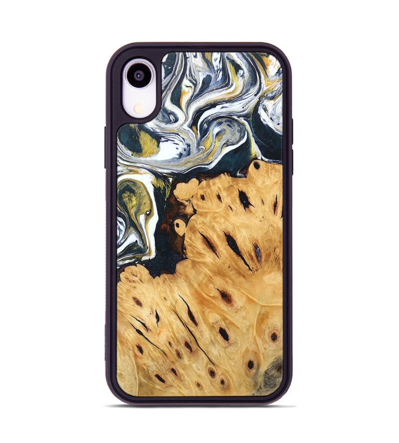 iPhone Xr Wood Phone Case - Johnson (Black & White, 746105)