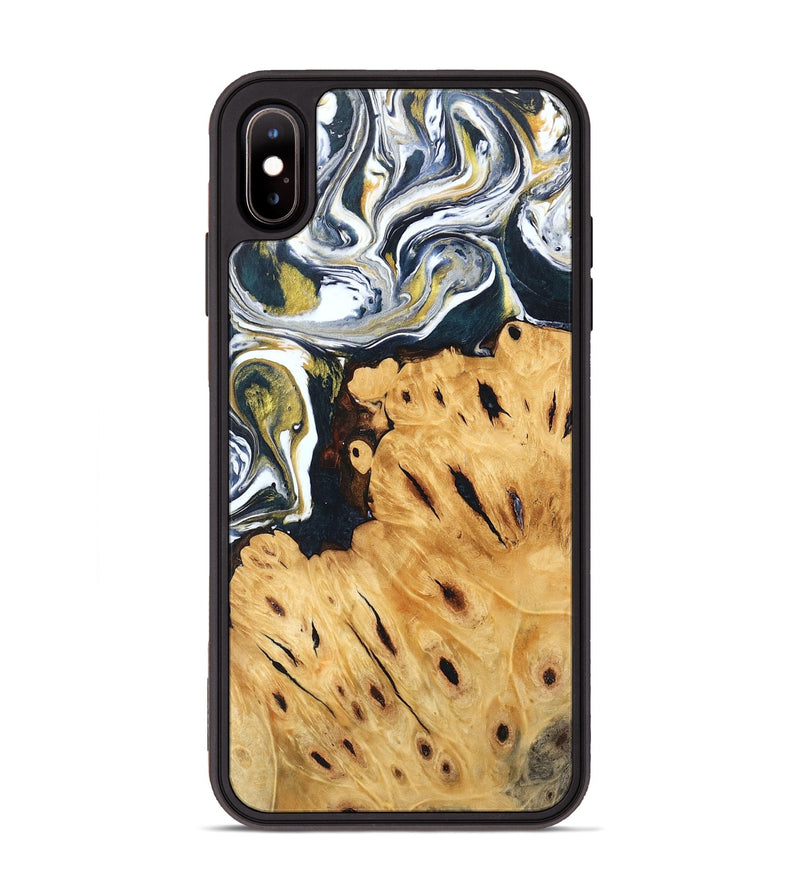 iPhone Xs Max Wood Phone Case - Johnson (Black & White, 746105)